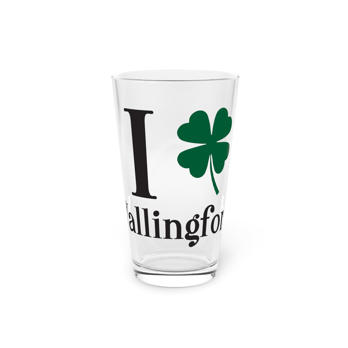 I Clover Wallingford Pint Glass, 16oz