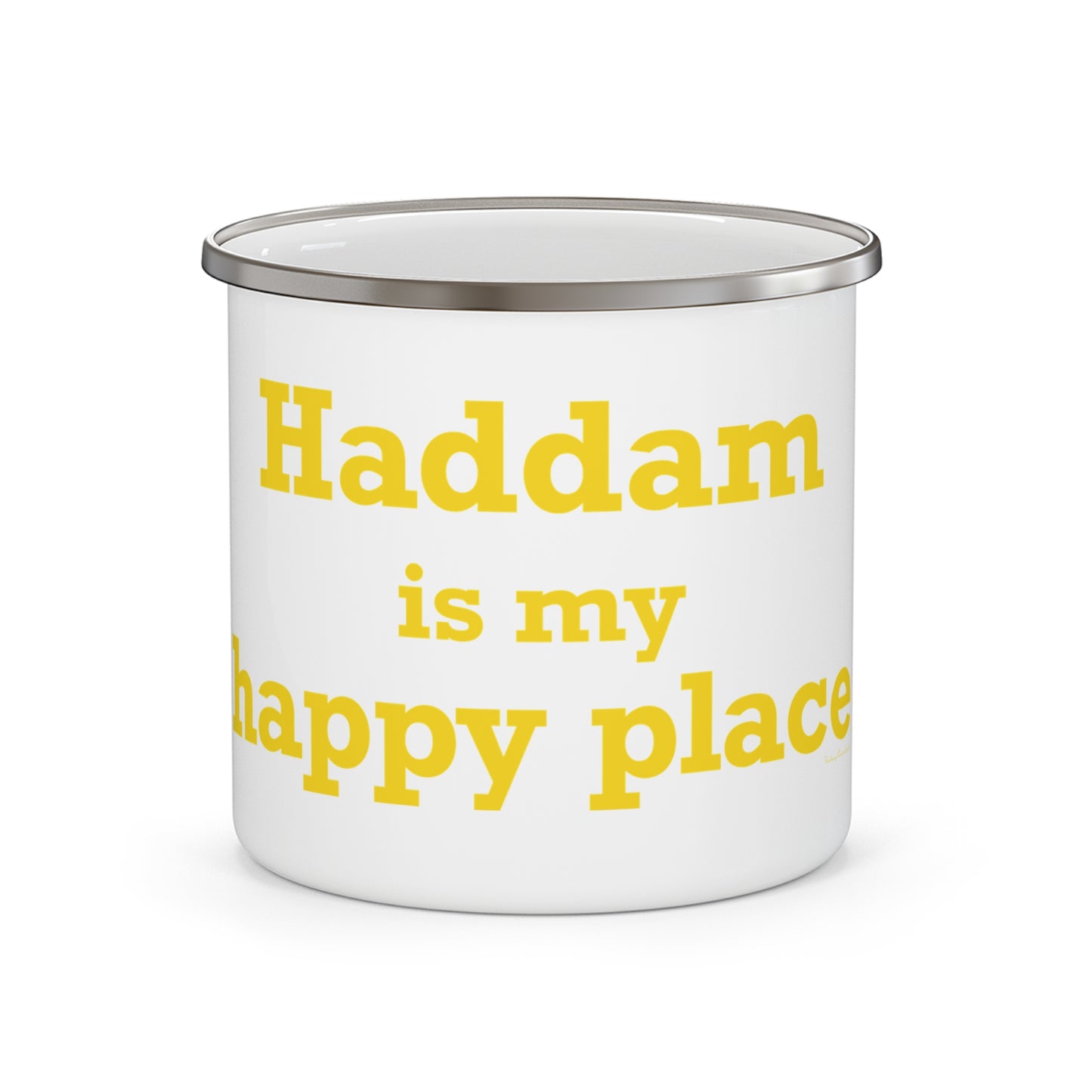 Haddam is My Happy Place Enamel Camping Mug
