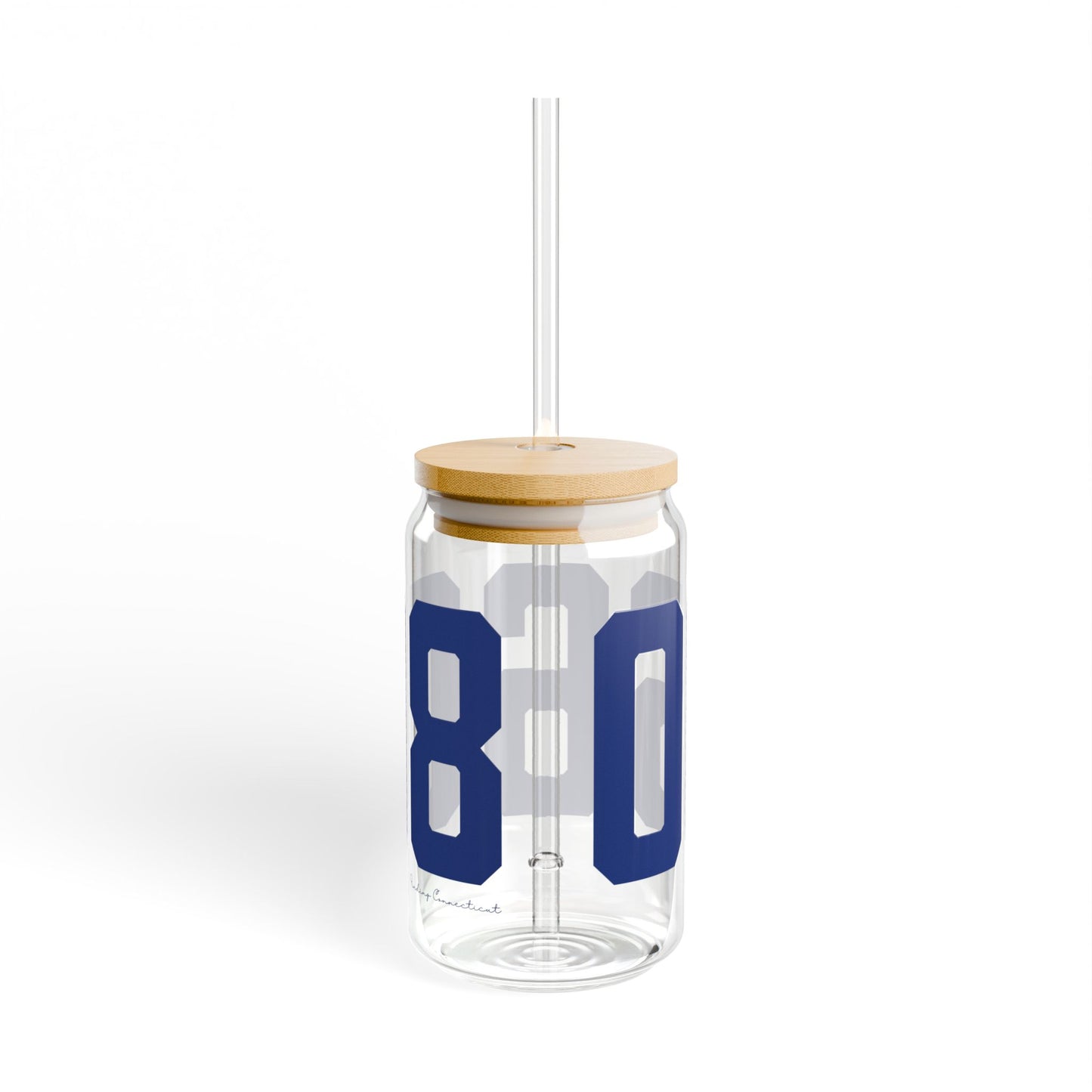 06608 Bridgeport Connecticut Zip Code Sipper Glass, 16oz