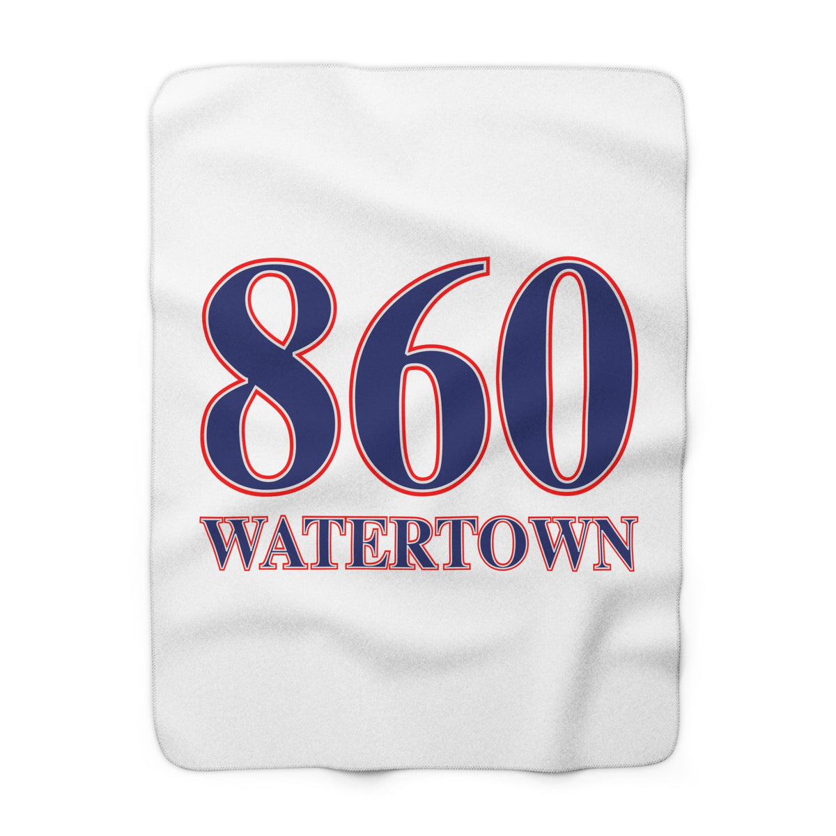 Watertown Red, White & Blue Sherpa Fleece Blanket