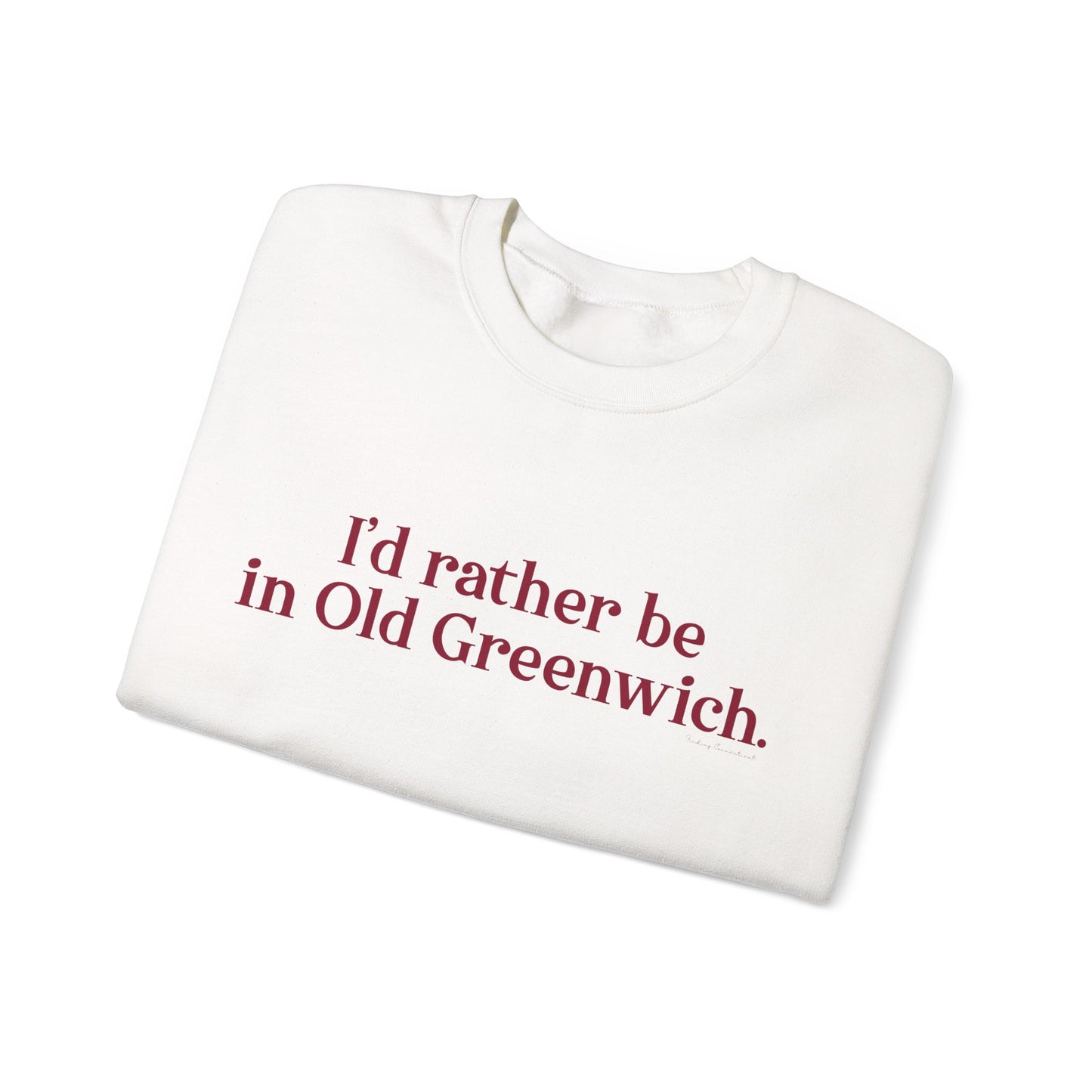 I’d rather be in Old Greenwich Unisex Heavy Blend™ Crewneck Sweatshirt
