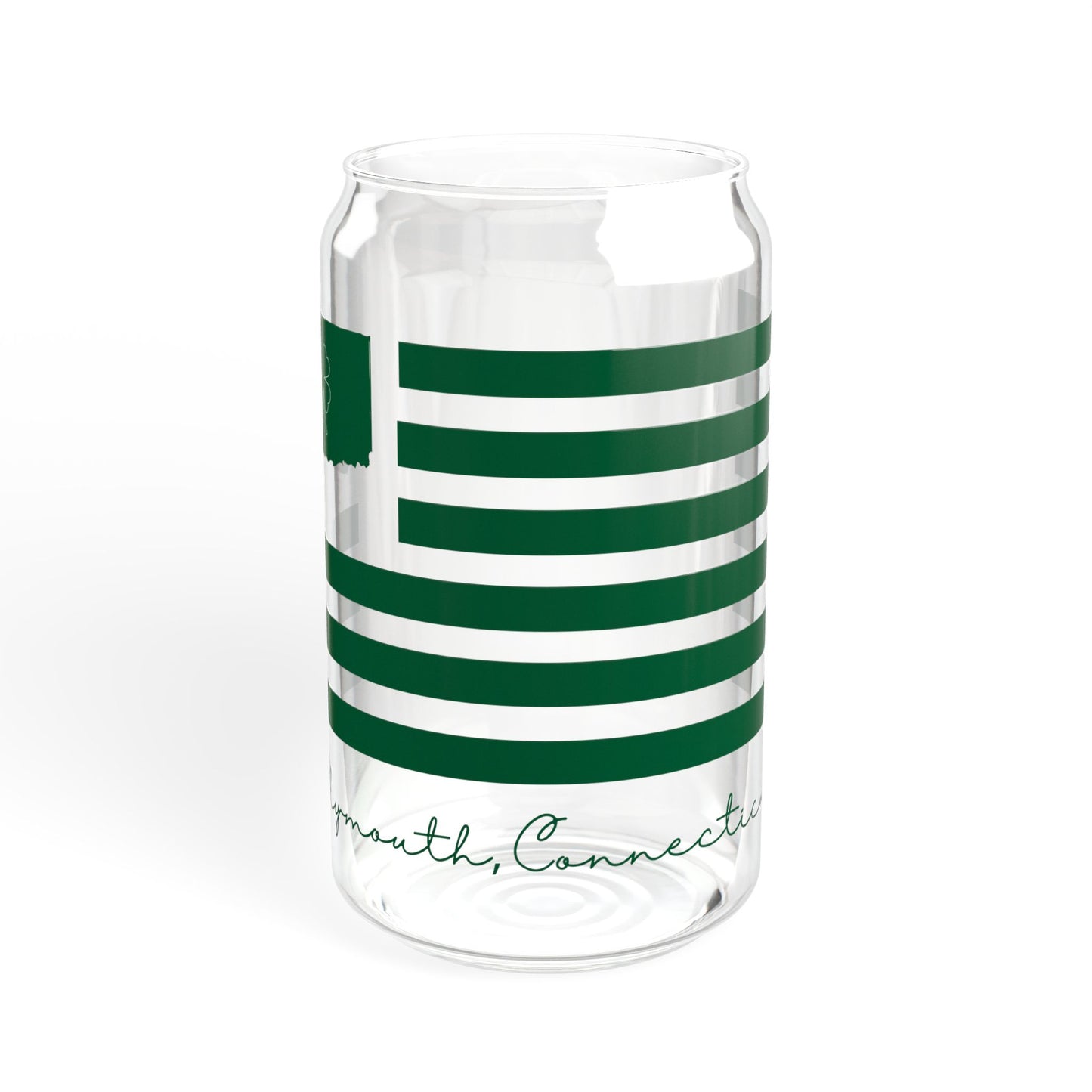 Plymouth Connecticut St. Patrick’s Day Flag Sipper Glass, 16oz