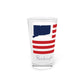 Burlington Connecticut Flag Pint Glass, 16oz