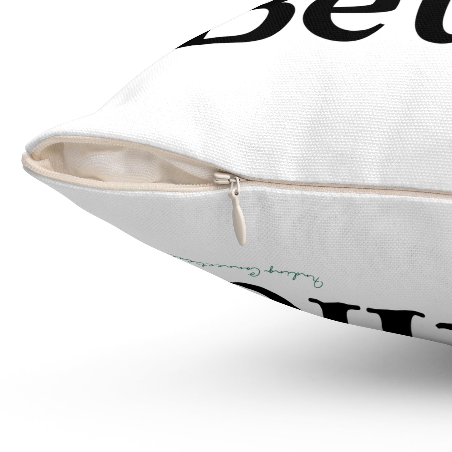 I Clover Bethel Spun Polyester Square Pillow