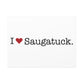 I Heart Saugatuck. Matte Canvas, Stretched, 1.25"