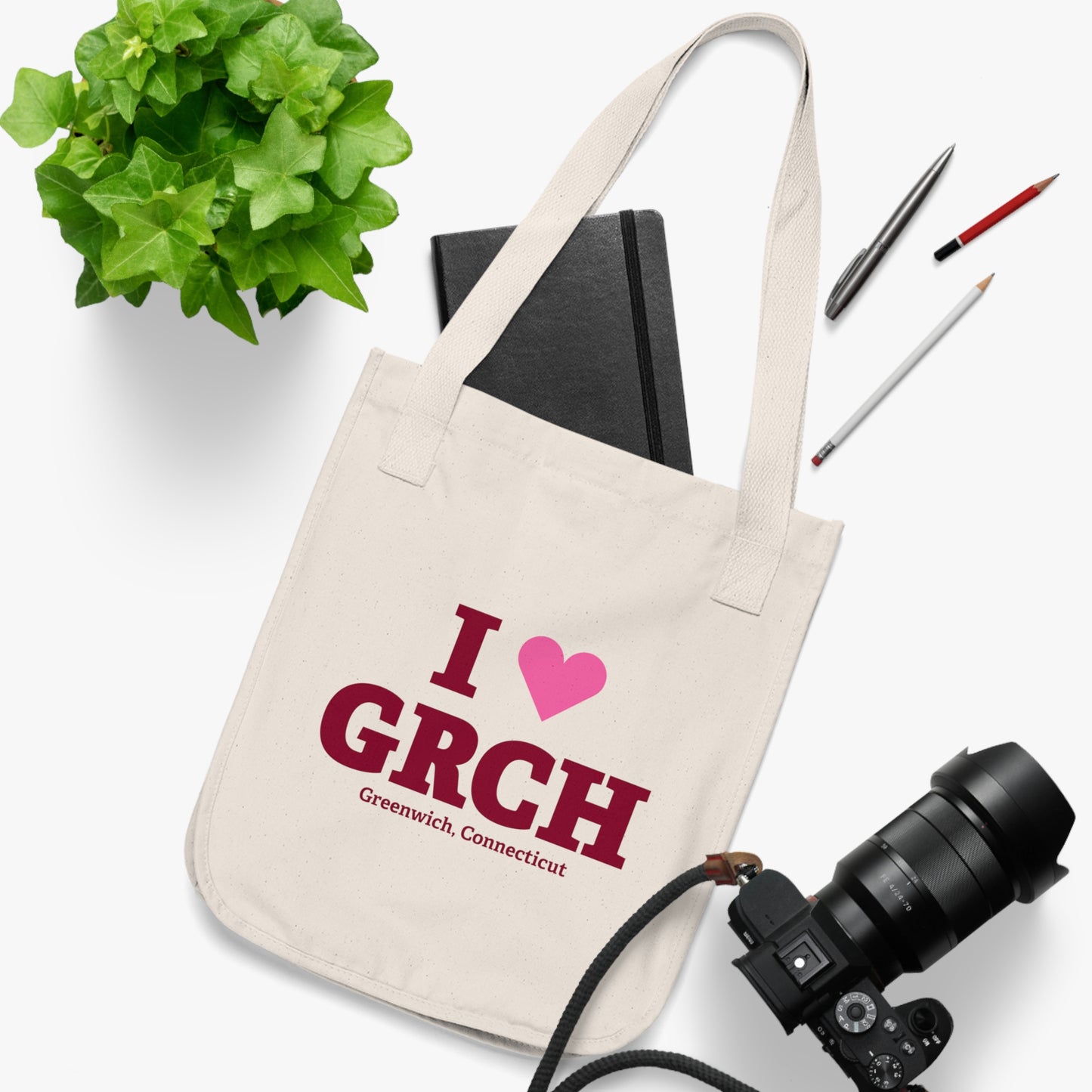 I Heart GRCH Organic Canvas Tote Bag