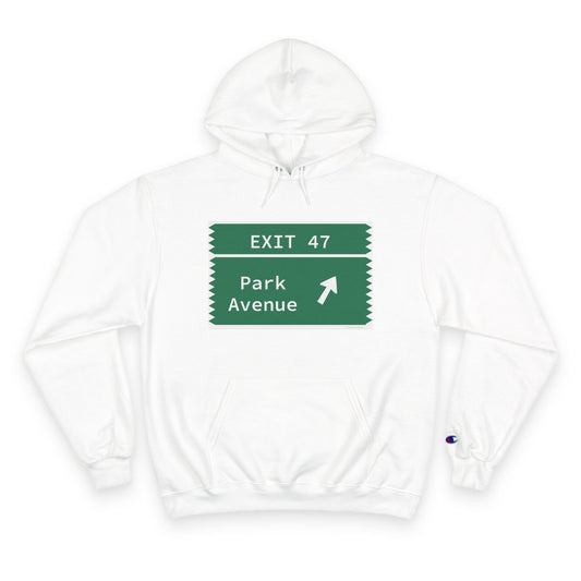 Vintage Merritt Parkway Exit 47 Sign Champion Hoodie