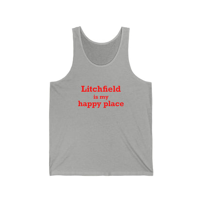 Litchfield Is My Happy Place Unisex Jersey Tank Top