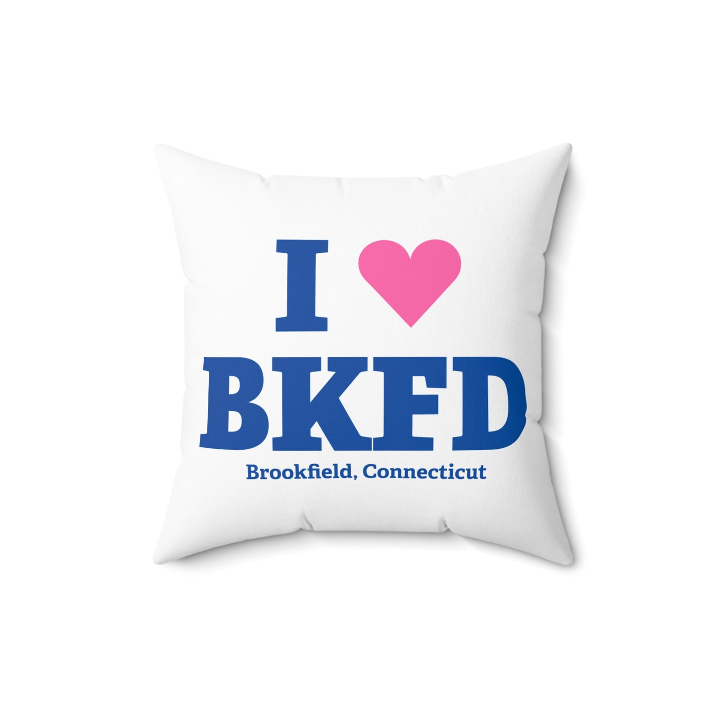 I Heart BKFD Spun Polyester Square Pillow
