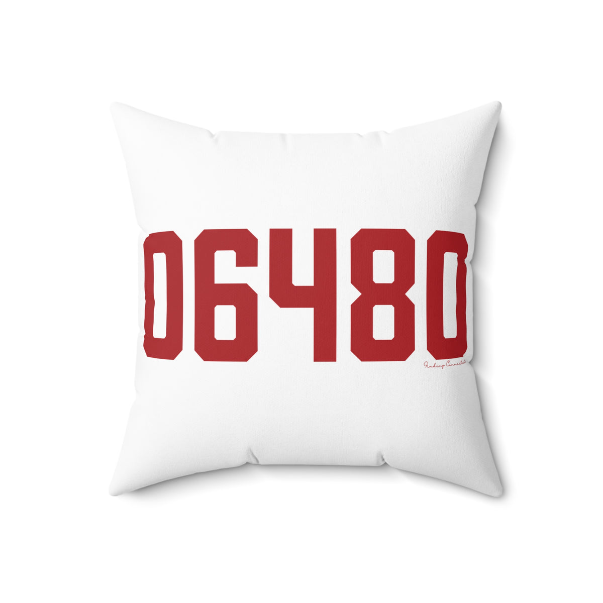06480 Portland Connecticut Zip Code Spun Polyester Square Pillow