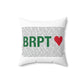 Bridgeport Love Spun Polyester Square Pillow