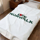 Love Norwalk Velveteen Plush Blanket
