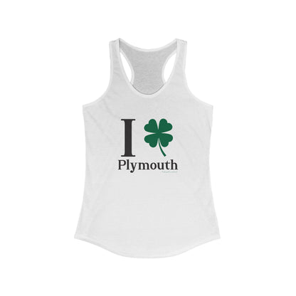 I Clover Plymouth Women's Ideal Racerback Tank Top