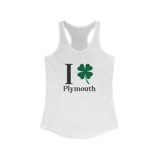 I Clover Plymouth Women's Ideal Racerback Tank Top