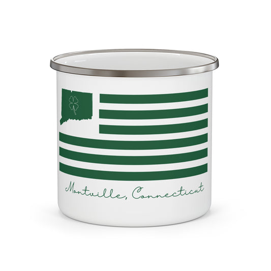 Montville Connecticut St. Patrick’s Day Flag Enamel Camping Mug