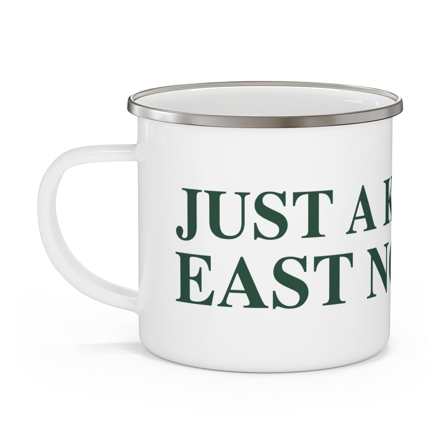 Just a kid from East Norwalk Enamel Camping Mug