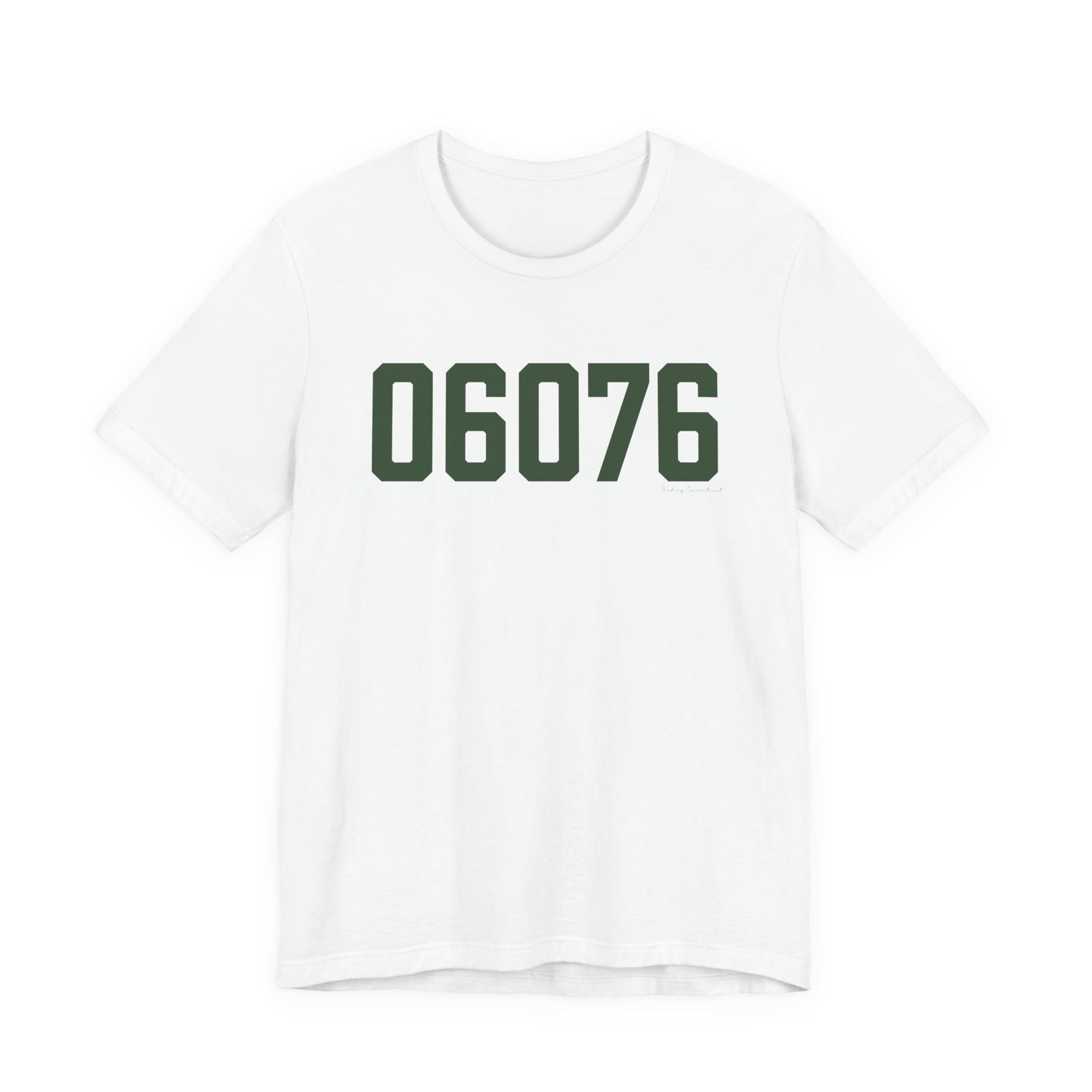 06076 Union Connecticut Zip Code Unisex Jersey Short Sleeve T-Shirt