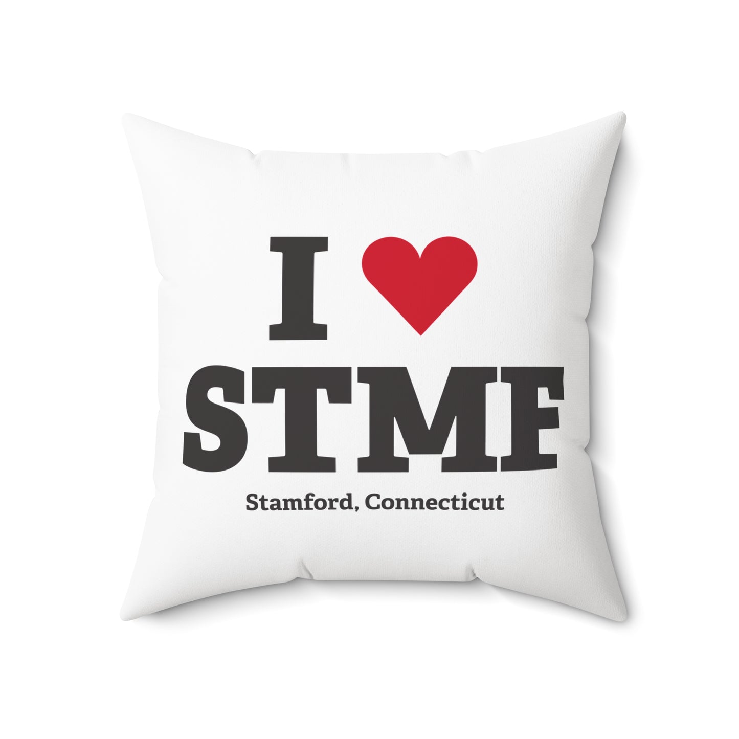 I Heart STMF  Spun Polyester Square Pillow