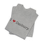 I Heart Danbury. Unisex Jersey Short Sleeve T-Shirt
