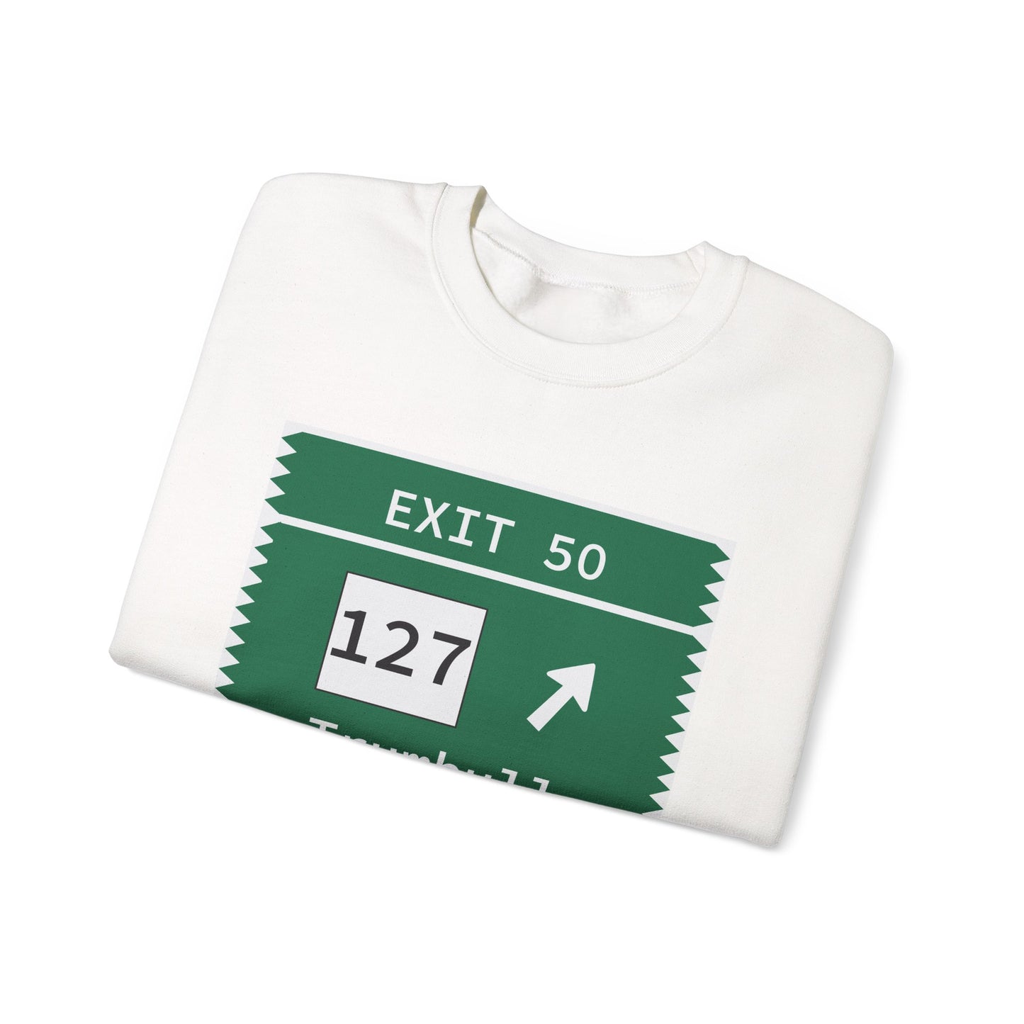 Vintage Merritt Parkway Exit 50 Sign Unisex Heavy Blend™ Crewneck Sweatshirt