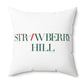 41 Tilt Strawberry Hill Spun Polyester Square Pillow