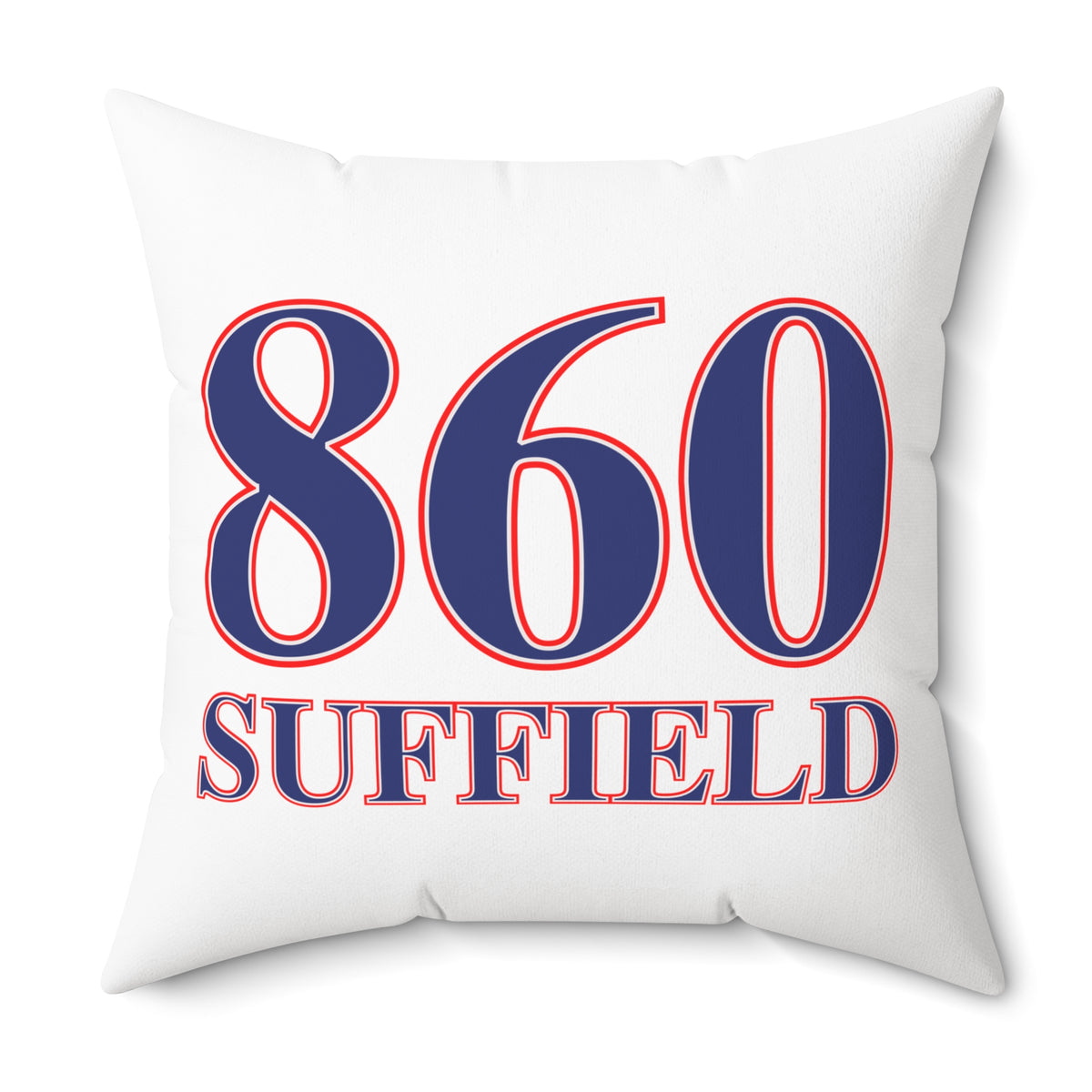 860 Suffield Red, White & Blue Spun Polyester Square Pillow