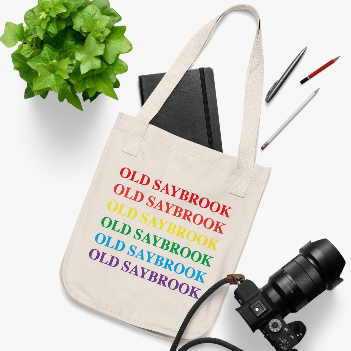 Old Saybrook Pride Organic Canvas Tote Bag