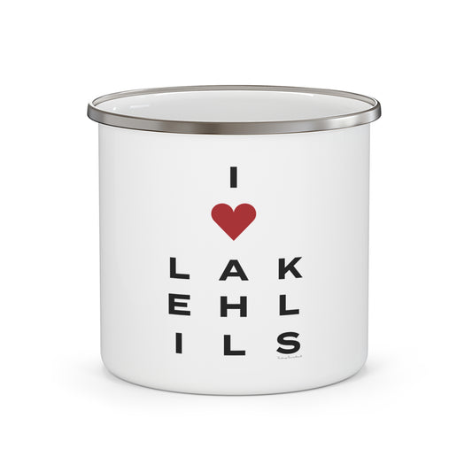 Lake Hills Vision Enamel Camping Mug