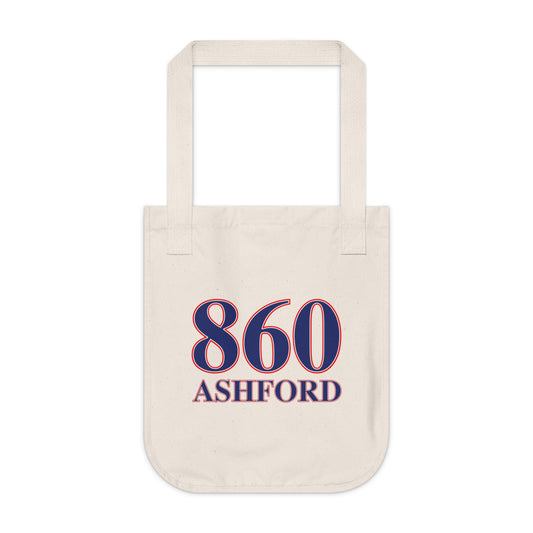 860 Ashford Red, White & Blue Organic Canvas Tote Bag
