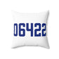 06422 Durham Connecticut Zip Code Spun Polyester Square Pillow