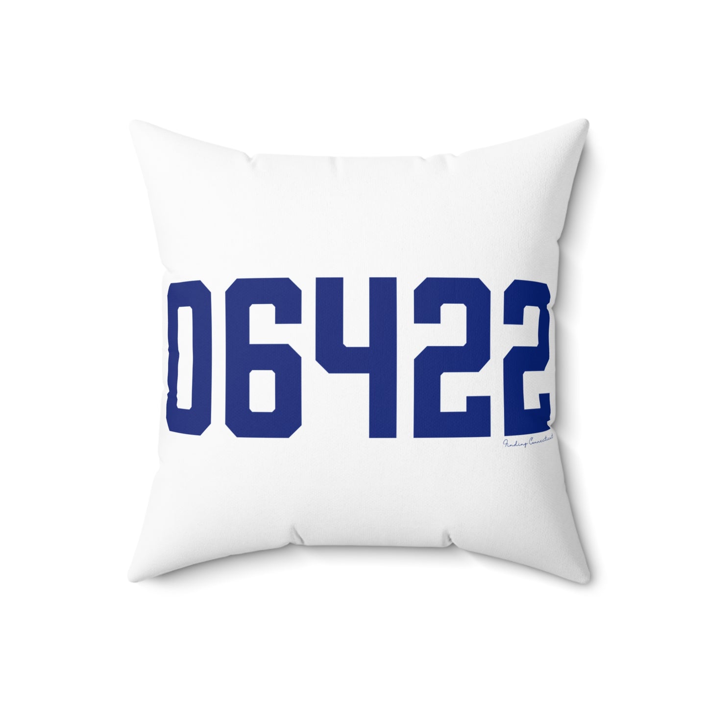 06422 Durham Connecticut Zip Code Spun Polyester Square Pillow