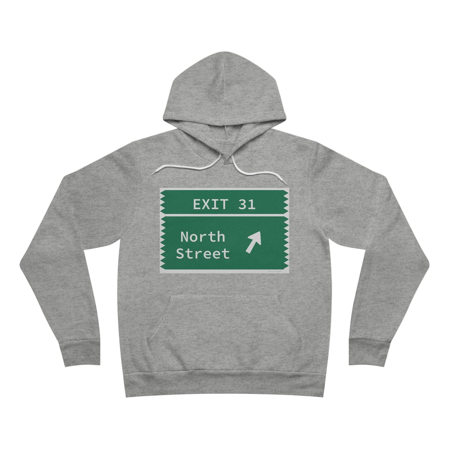 Vintage Merritt Parkway Exit 31 Sign Unisex Sponge Fleece Pullover Hoodie