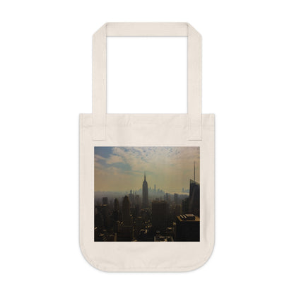 NYC Skyline Organic Canvas Tote Bag