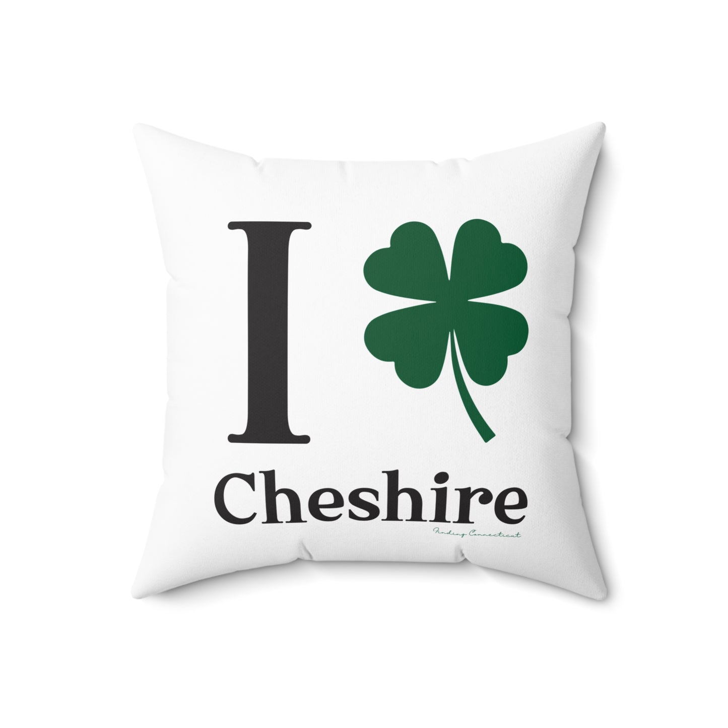 I Clover Cheshire Spun Polyester Square Pillow