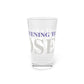 Just a kid listening to Goose - Gray & Purple Pint Glass, 16oz