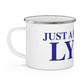 Just a kid from Lyme Enamel Camping Mug