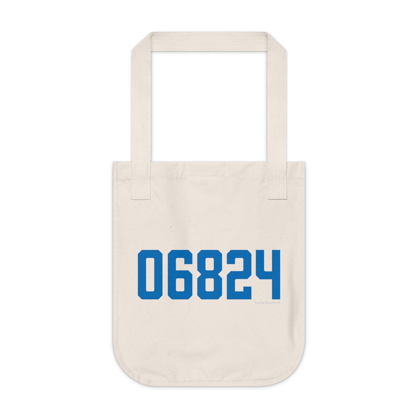 06824 Fairfield Connecticut Zip Code Organic Canvas Tote Bag