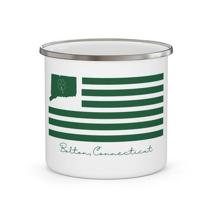 Bolton Connecticut St. Patrick’s Day Flag Enamel Camping Mug