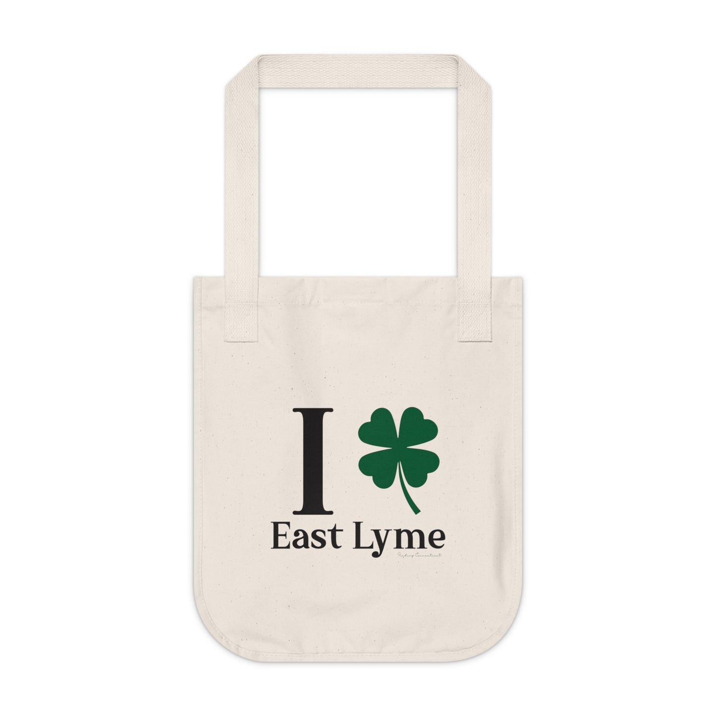 I Clover East Lyme Organic Canvas Tote Bag