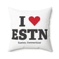 I Heart ESTN Spun Polyester Square Pillow