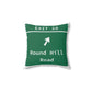 Vintage Merritt Parkway Exit 28 Sign Spun Polyester Square Pillow