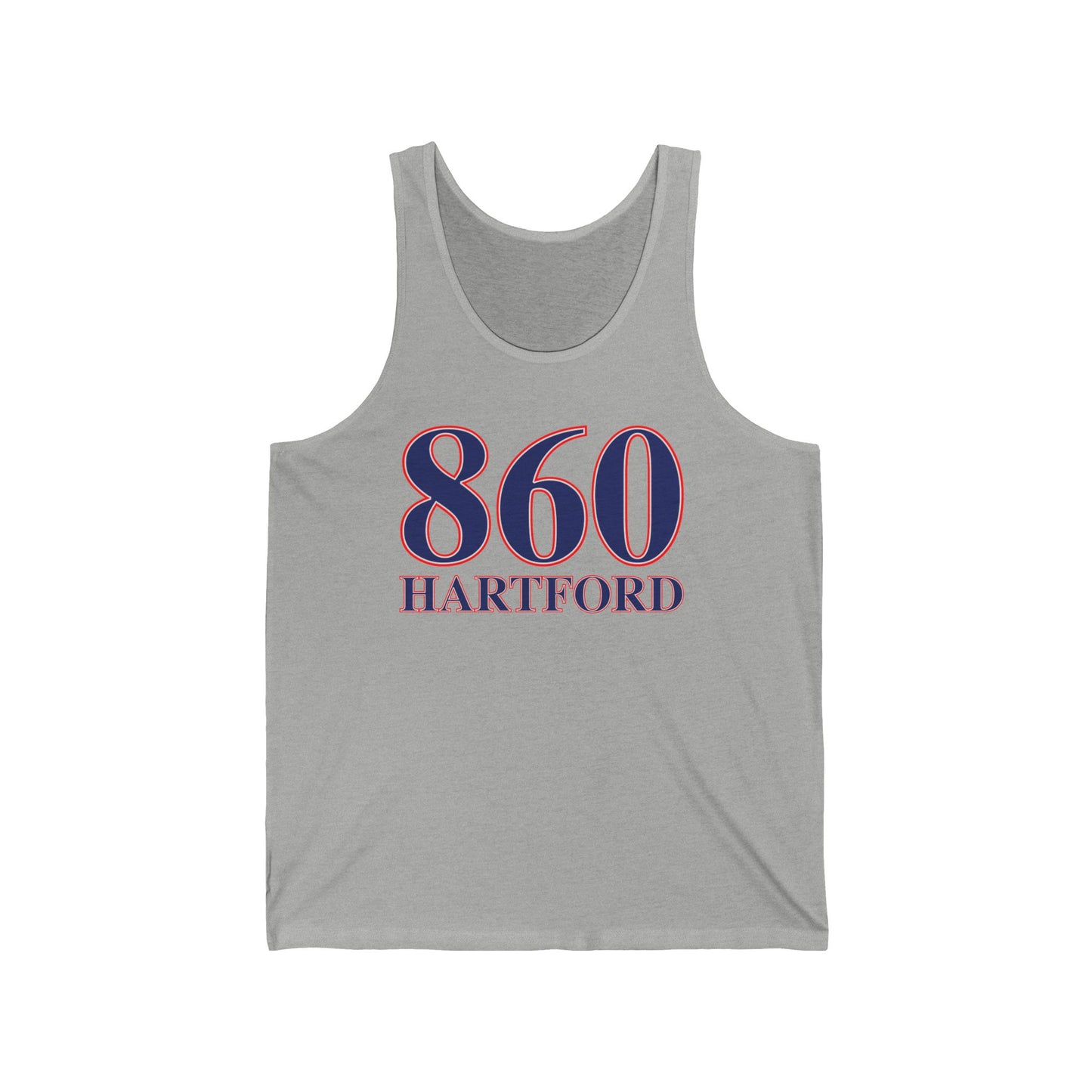 860 Hartford Red White & Blue Unisex Jersey Tank Top