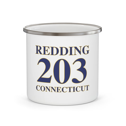 Redding 203 Connecticut  Enamel Camping Mug