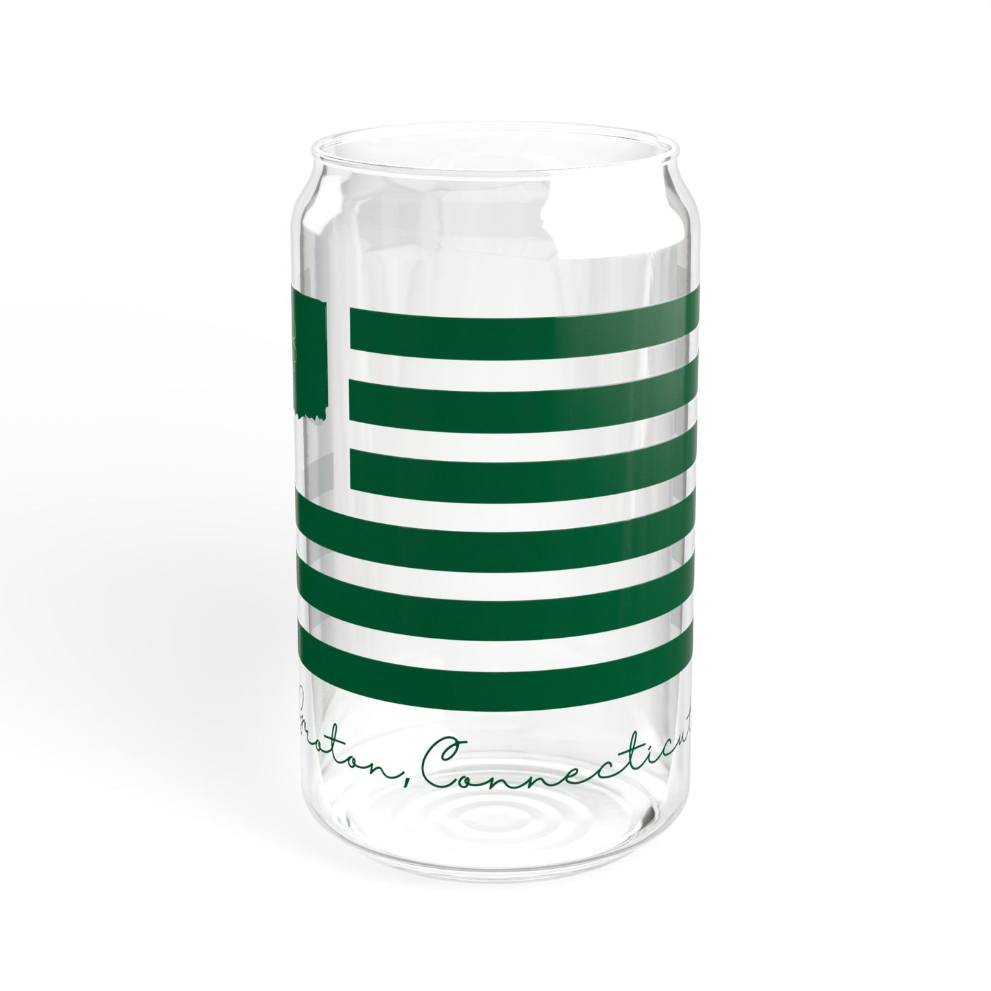 Groton Connecticut St. Patrick’s Day Flag Sipper Glass, 16oz