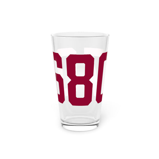 06807 - Greenwich Connecticut Zip Code Pint Glass, 16oz