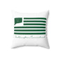 Southington Connecticut St. Patrick’s Day Flag Spun Polyester Square Pillow