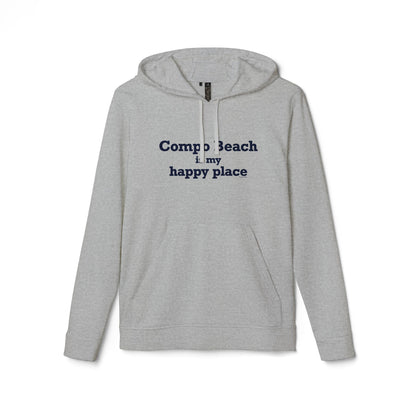 Compo Beach Is My Happy Place adidas Unisex Fleece Hoodie Sweatshirt