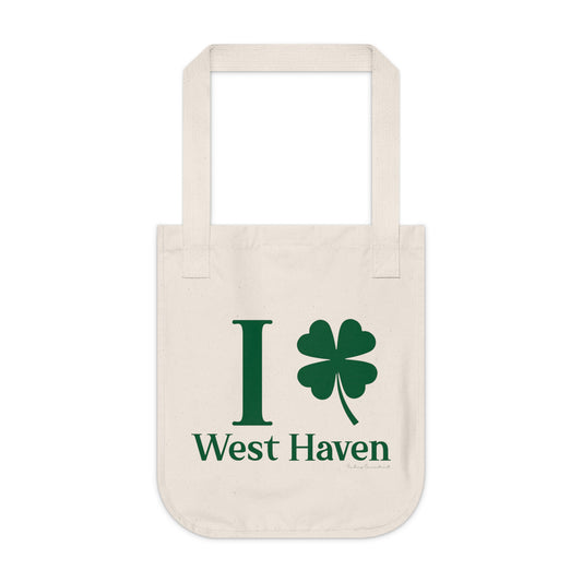 I Clover West Haven Organic Canvas Tote Bag