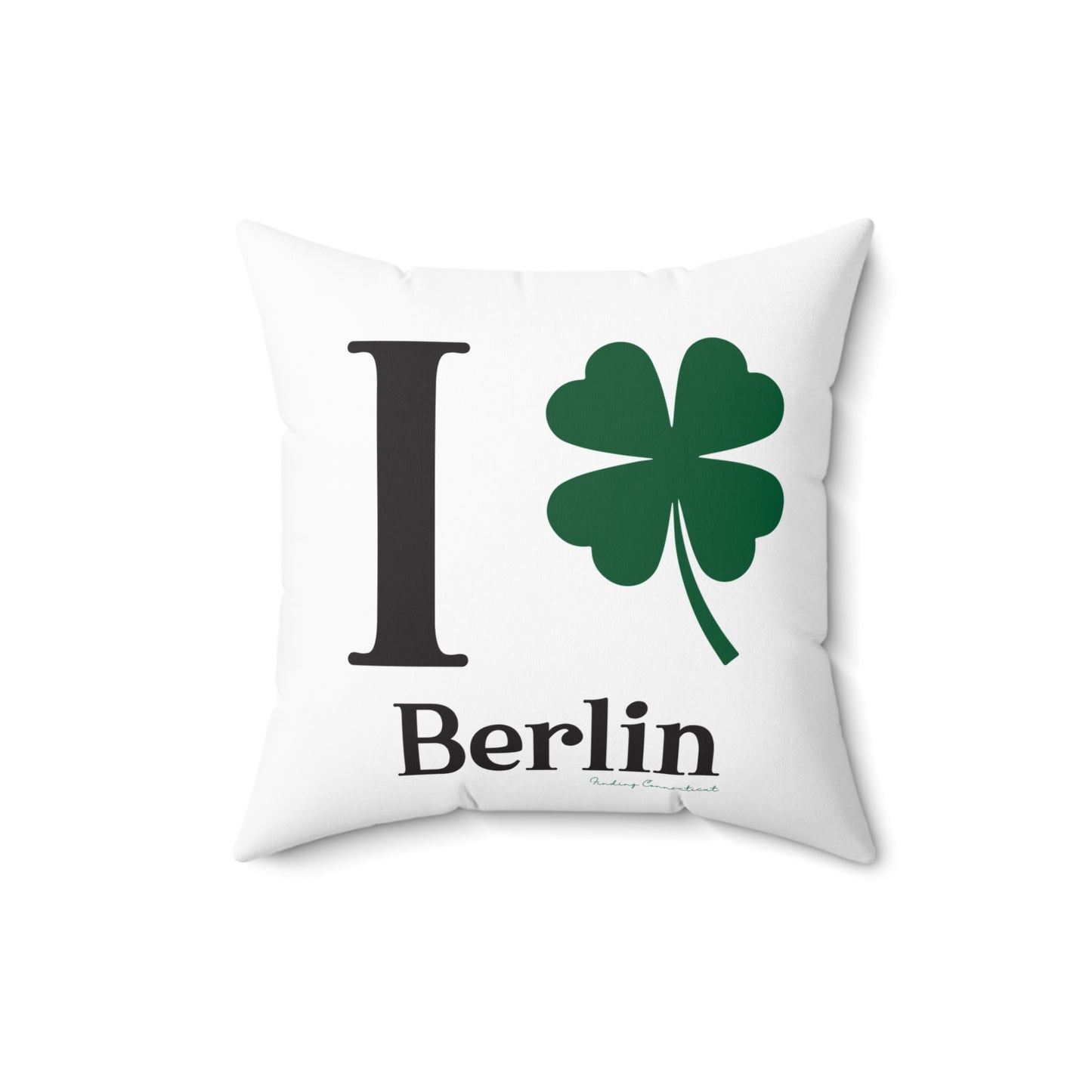 I Clover Berlin Spun Polyester Square Pillow