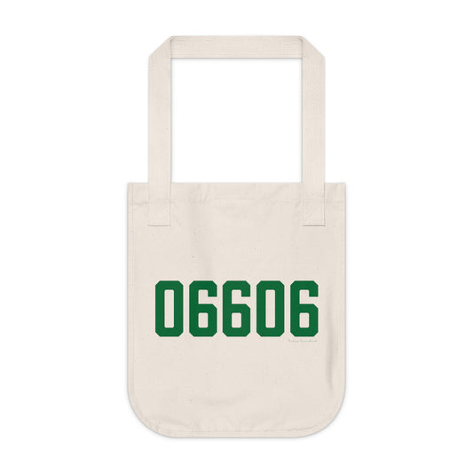 06606 Bridgeport Connecticut Zip Code Organic Canvas Tote Bag